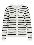 VIDALO O-NECK L/S KNIT CARDIGAN - NOOS white alyssum