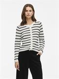 VIDALO O-NECK L/S KNIT CARDIGAN - NOOS white alyssum