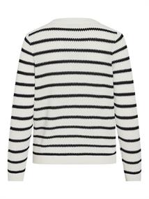 VIDALO O-NECK L/S KNIT CARDIGAN - NOOS white alyssum