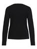 VIDALO O-NECK L/S KNIT TOP- NOOS black