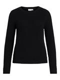 VIDALO O-NECK L/S KNIT TOP- NOOS black