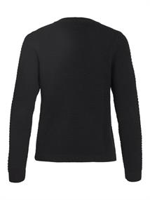 VIDALO O-NECK L/S KNIT TOP- NOOS black