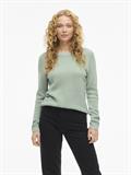 VIDALO O-NECK L/S KNIT TOP- NOOS blue surf