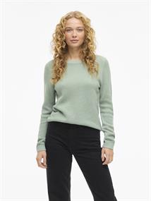 VIDALO O-NECK L/S KNIT TOP- NOOS blue surf