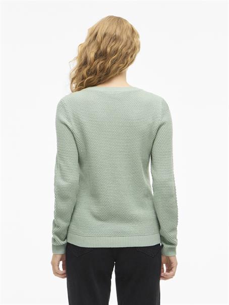 VIDALO O-NECK L/S KNIT TOP- NOOS blue surf