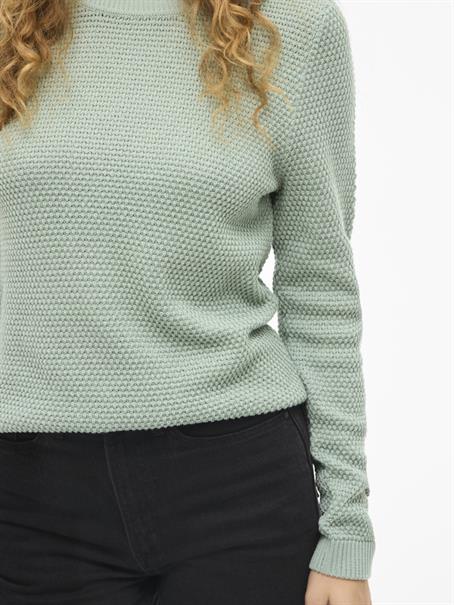 VIDALO O-NECK L/S KNIT TOP- NOOS blue surf