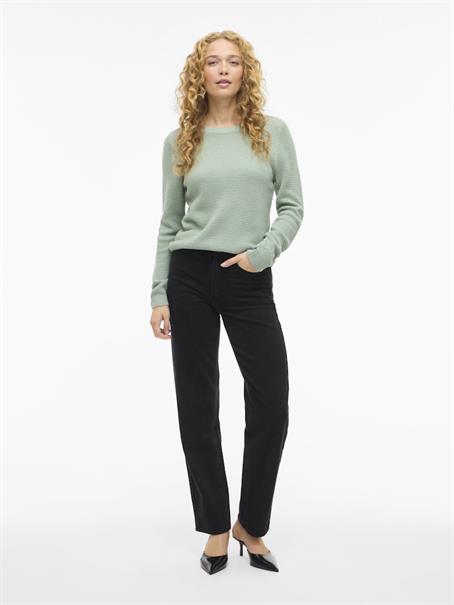 VIDALO O-NECK L/S KNIT TOP- NOOS blue surf