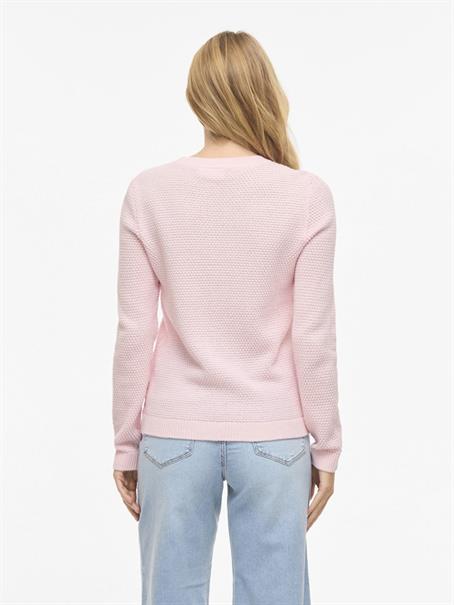 VIDALO O-NECK L/S KNIT TOP- NOOS cherry blossom