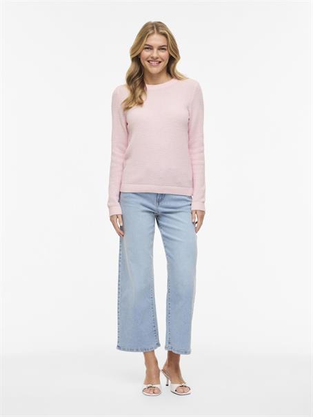 VIDALO O-NECK L/S KNIT TOP- NOOS cherry blossom