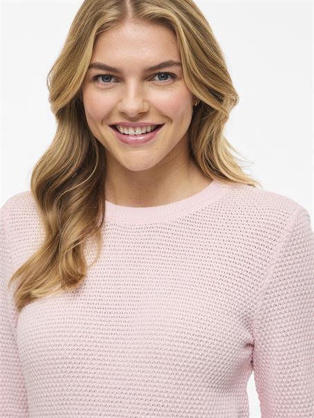 VIDALO O-NECK L/S KNIT TOP- NOOS cherry blossom