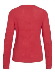 VIDALO O-NECK L/S KNIT TOP- NOOS hibiscus
