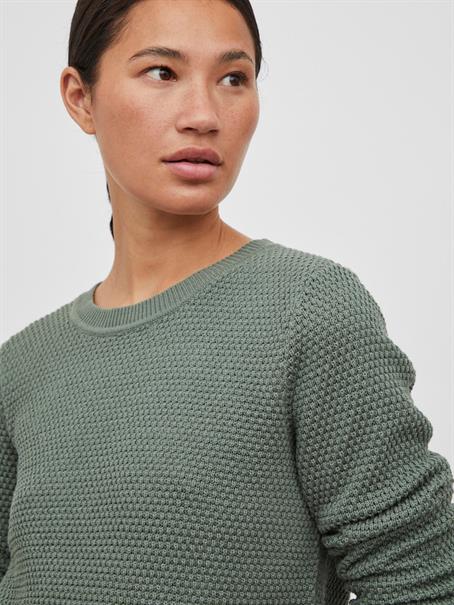VIDALO O-NECK L/S KNIT TOP- NOOS laurel wreath