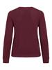 VIDALO O-NECK L/S KNIT TOP- NOOS port royale
