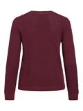 VIDALO O-NECK L/S KNIT TOP- NOOS port royale