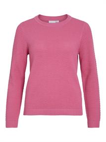 VIDALO O-NECK L/S KNIT TOP- NOOS sangria sunset