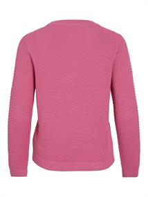 VIDALO O-NECK L/S KNIT TOP- NOOS sangria sunset
