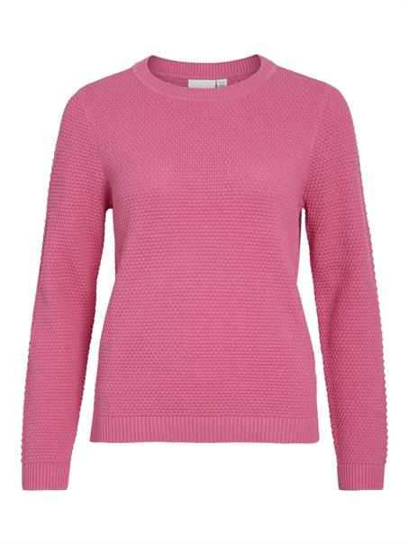 VIDALO O-NECK L/S KNIT TOP- NOOS sangria sunset