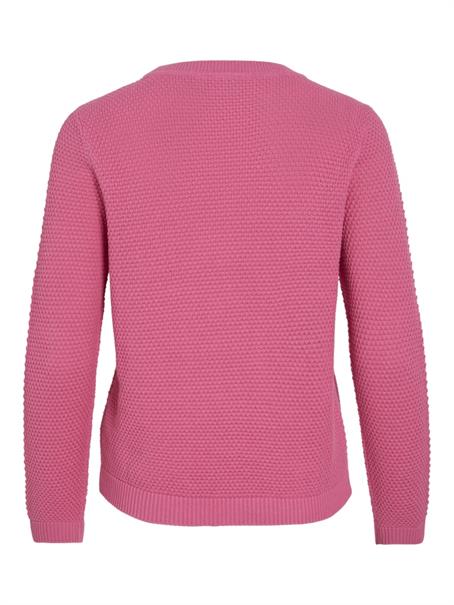 VIDALO O-NECK L/S KNIT TOP- NOOS sangria sunset