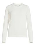 VIDALO O-NECK L/S KNIT TOP- NOOS white alyssum