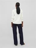 VIDALO O-NECK L/S KNIT TOP- NOOS white alyssum