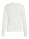 VIDALO O-NECK L/S KNIT TOP- NOOS white alyssum