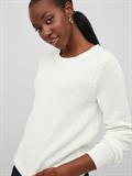 VIDALO O-NECK L/S KNIT TOP- NOOS white alyssum