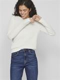 VIDALO O-NECK L/S KNIT TOP- NOOS white alyssum