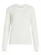 VIDALO O-NECK L/S KNIT TOP- NOOS white alyssum