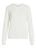 VIDALO O-NECK L/S KNIT TOP- NOOS white alyssum