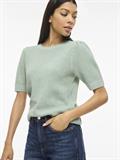 VIDALO O-NECK S/S KNIT TOP - NOOS blue surf