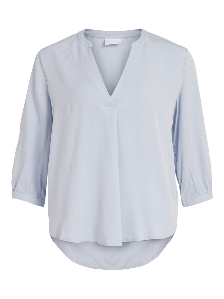 Vila Damen Bluse 14059602 Ashley Blue - größe