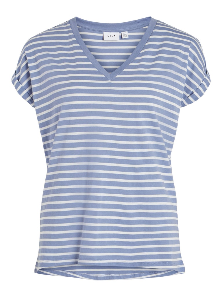 Vila Damen T-Shirt 14074291 English Manor2 - größe