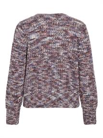 VIDIRMA REV V-NECK L/S KNIT TOP/1 bijou blue