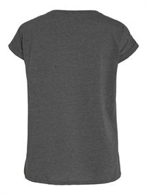 VIDREAMERS NEW PURE T-SHIRT/SU-NOOS dark grey melange