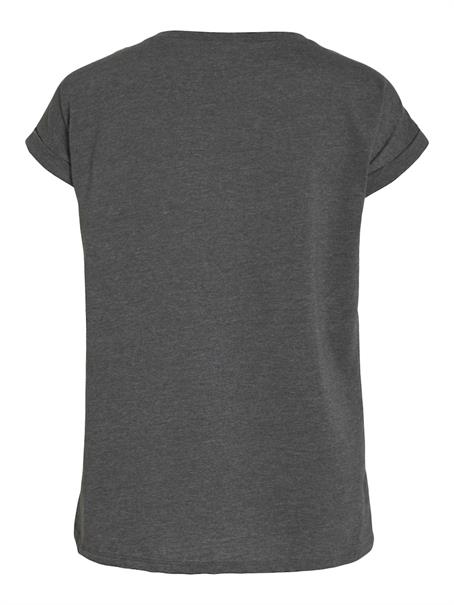 VIDREAMERS NEW PURE T-SHIRT/SU-NOOS dark grey melange