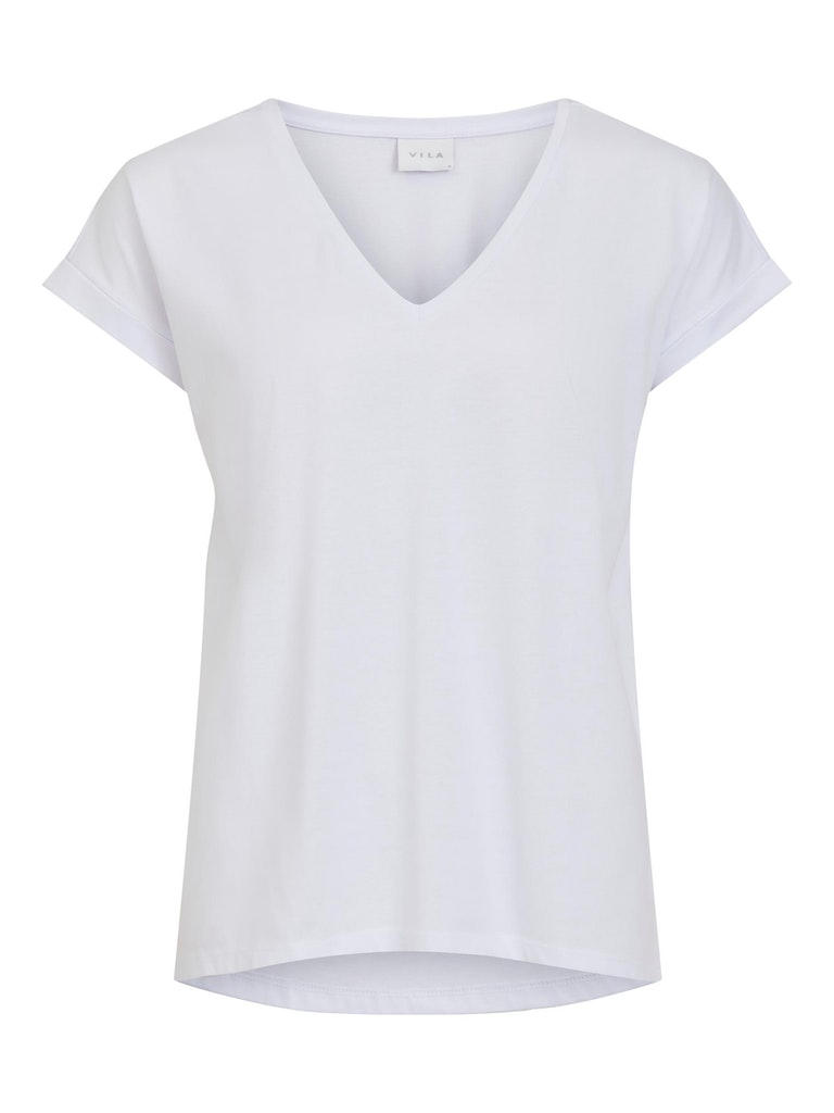 Vila Damen T-Shirt 14083084 Optical Snow - größe