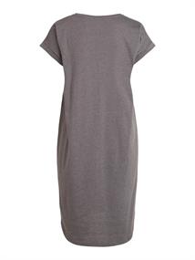 VIDREAMERS S/S KNEE DRESS medium grey melange