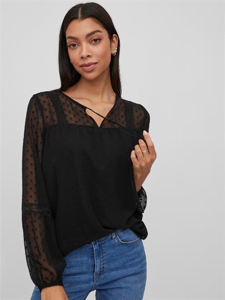 VIEDEE L/S TOP - NOOS black