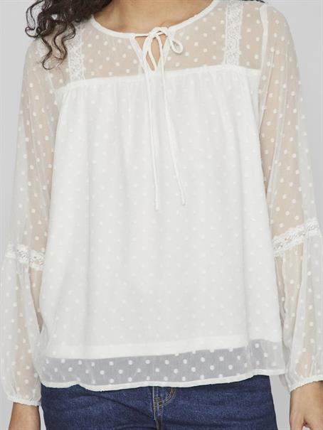 VIEDEE L/S TOP - NOOS snow white