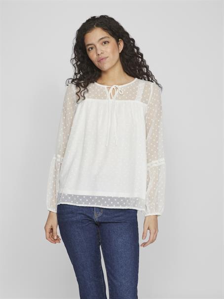 VIEDEE L/S TOP - NOOS snow white