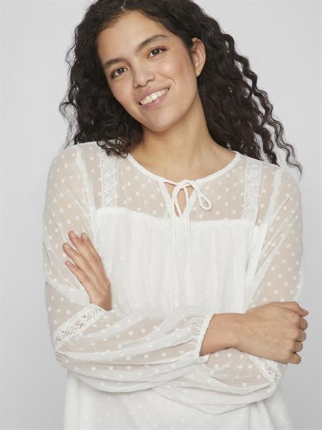 VIEDEE L/S TOP - NOOS snow white