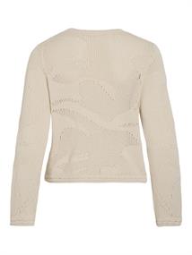 VIEILEEN O-NECK L/S KNIT CARDIGAN/PB birch