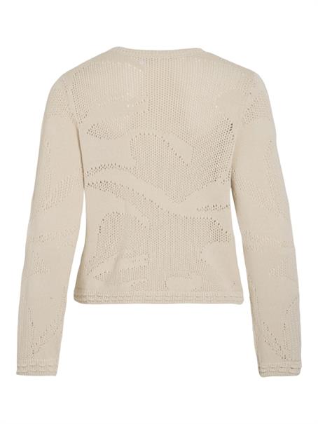 VIEILEEN O-NECK L/S KNIT CARDIGAN/PB birch