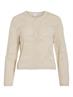 VIEILEEN O-NECK L/S KNIT CARDIGAN/PB birch