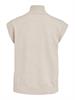 VIELASTA S/L HIGH NECK KNIT VEST/BF natural melange