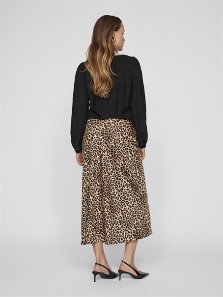 VIELLETTE HW MIDI SKIRT - NOOS caramel café