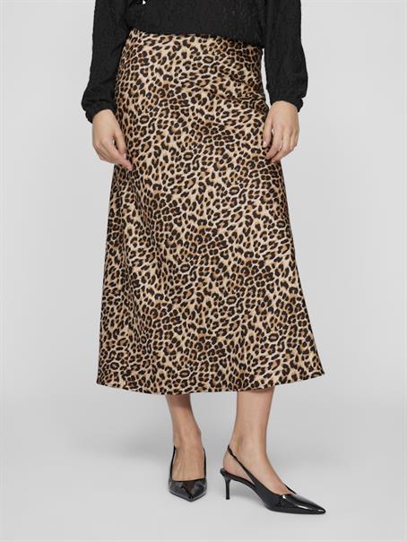 VIELLETTE HW MIDI SKIRT - NOOS caramel café