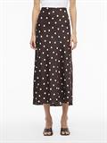 VIELLETTE HW MIDI SKIRT - NOOS coffee bean