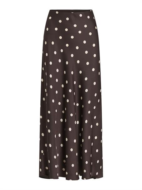 VIELLETTE HW MIDI SKIRT - NOOS coffee bean