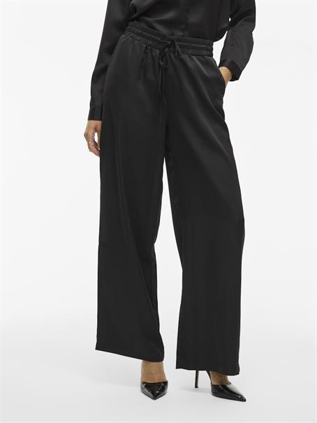 VIELLETTE HW WIDE PANTS-NOOS black